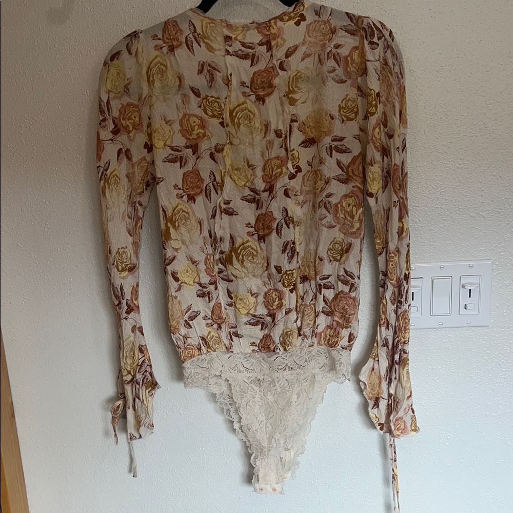 Intimately Free People Floral Print Bodysuit XS - Picture 7 of 10